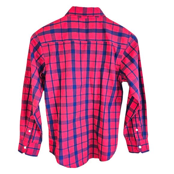 Wrangler Boys Long Sleeve Plaid Button Down Shirt Size Large (10/12) - Picture 7 of 8